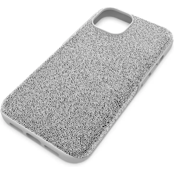 SWAROVSKI High Phone Case for iPhone 14 with Green Crystals in Ombre Effect Part of The High CollectioniPhone 14 Silver Crystals