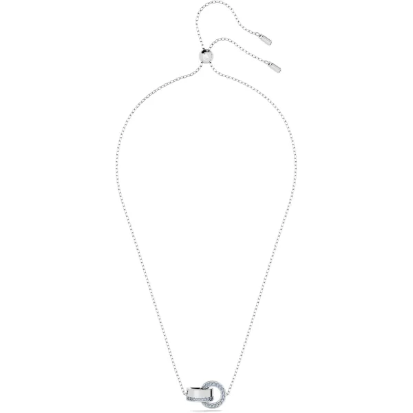 SWAROVSKI Hollow Collection Interloocking Loop Pendant NecklaceBlue