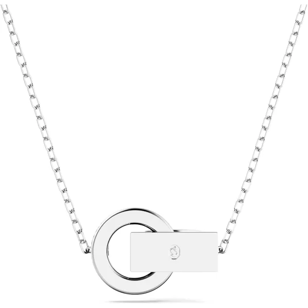 SWAROVSKI Hollow Collection Interloocking Loop Pendant NecklaceBlue