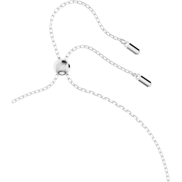 SWAROVSKI Hollow Collection Interloocking Loop Pendant NecklaceRhodium