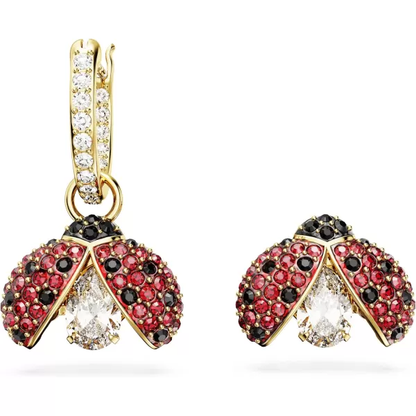 SWAROVSKI Idyllia Ladybug Crystal Jewelry CollectionDrop Earrings