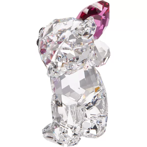 SWAROVSKI Kris Bears Peppermint Candy Figurine 2021 Annual Edition Clear Crystal with Red and Green Accents Part of The Kris Bears CollectionTake My Heart