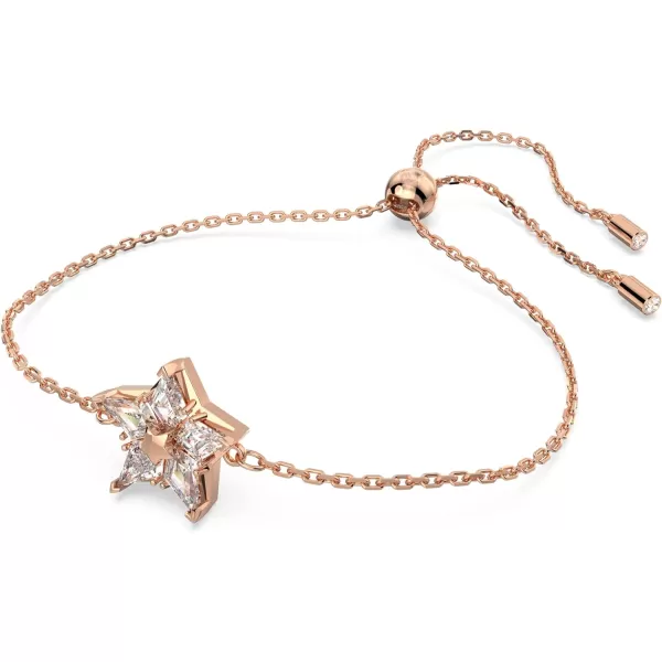 SWAROVSKI Stella Necklace Earrings and Bracelet Crystal Jewelry Collection Kite Cut Crystals Rose Gold Tone FinishBracelet