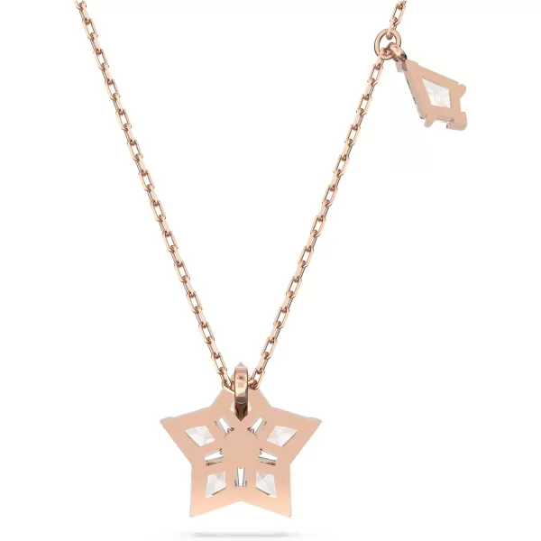 SWAROVSKI Stella Necklace Earrings and Bracelet Crystal Jewelry Collection Kite Cut Crystals Rose Gold Tone FinishPendant Necklace