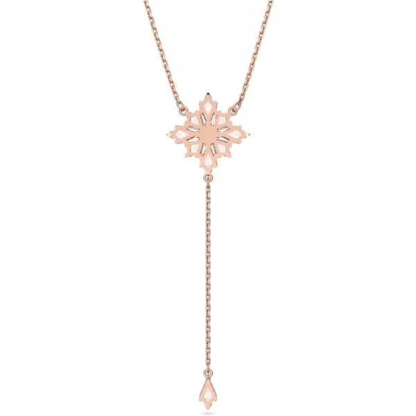 SWAROVSKI Stella Necklace Earrings and Bracelet Crystal Jewelry Collection Kite Cut Crystals Rose Gold Tone FinishY Necklace