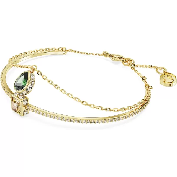 SWAROVSKI Stilla Collection Bangle Mixed Cut CrystalsGreen