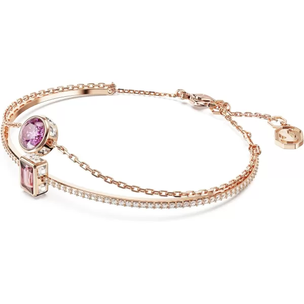 SWAROVSKI Stilla Collection Bangle Mixed Cut CrystalsPink