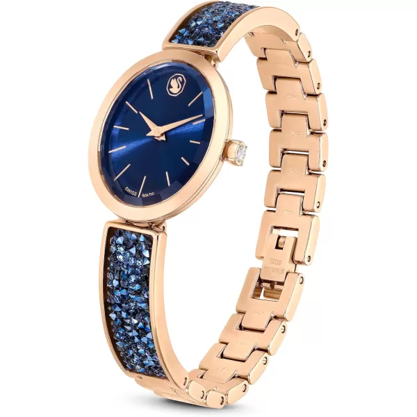 SWAROVSKI Swarovksi Crystal Rock Oval Watch Swiss MadeBlue Crystal Rock