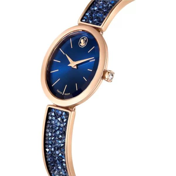 SWAROVSKI Swarovksi Crystal Rock Oval Watch Swiss MadeBlue Crystal Rock