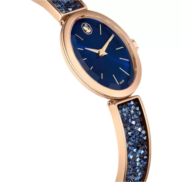 SWAROVSKI Swarovksi Crystal Rock Oval Watch Swiss MadeBlue Crystal Rock