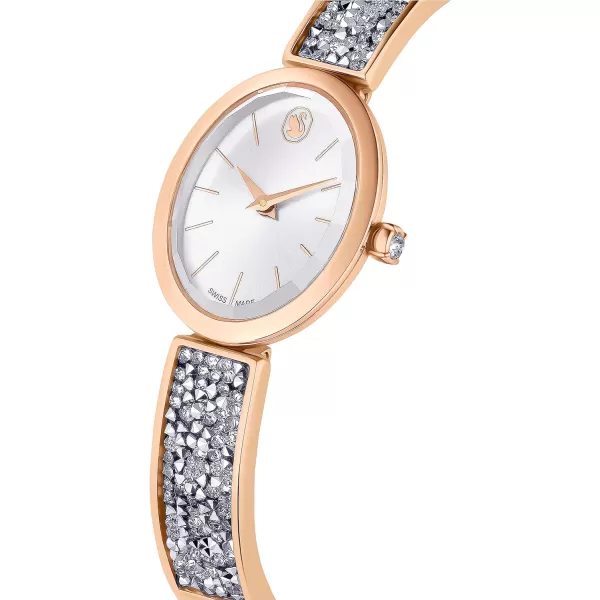 SWAROVSKI Swarovksi Crystal Rock Oval Watch Swiss MadeSilver Crystal Rock