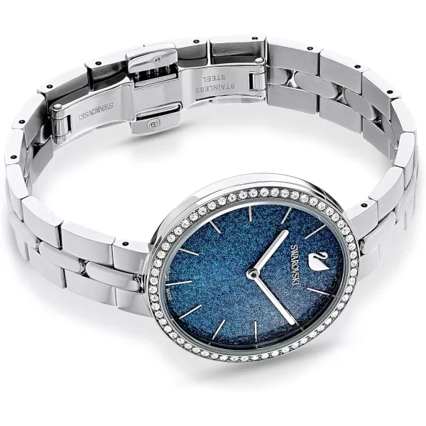 SWAROVSKI Womens Cosmopolitan Crystal Watch CollectionBlue and Silver Tone