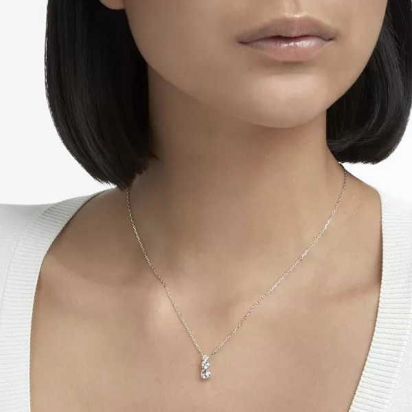 Swarovski Attract Trilogy Crystal Necklace and Earrings Jewelry CollectionPendant Necklace