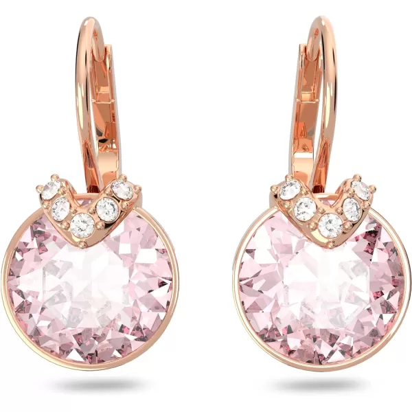 Swarovski Bella Crystal Earrings CollectionEarrings  Pink Crystals Rose Gold Finish