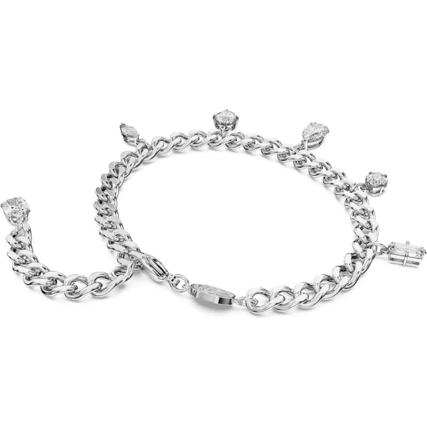 Swarovski Dextera Bracelet Clear MixedCut Stones in a Rhodium Finished Setting Part of the Dextera CollectionSwarovski Dextera Bracelet Clear MixedCut Stones in a Rhodium Finished Setting Part of the Dextera Collection