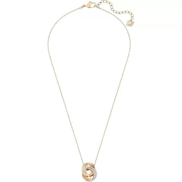 Swarovski Further Crystal Jewelry Collection Blue Crystals Clear CrystalsNecklace  Rose Gold Tone Clear Crystals