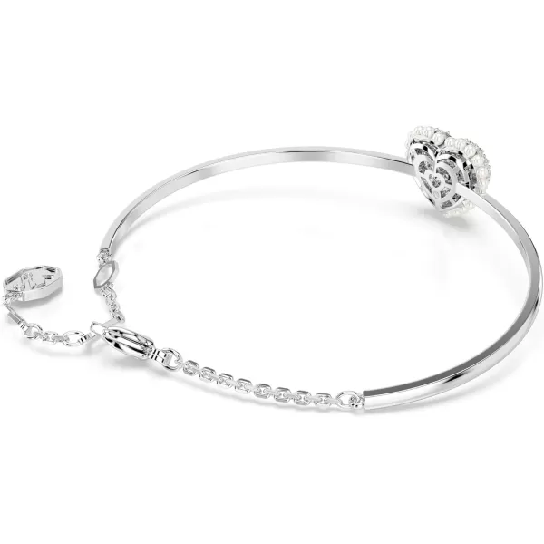 Swarovski Hyperbola Bangle Heart Clear Rhodium FinishedSwarovski Hyperbola Bangle Heart Clear Rhodium Finished