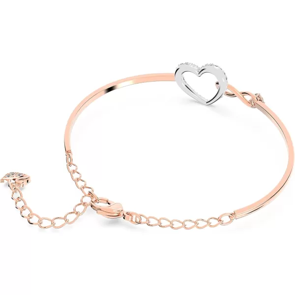 Swarovski Infinity Heart Jewelry Collection Necklaces and Bracelets Rose Gold amp Rhodium Tone Finish Clear CrystalsBangle Bracelet