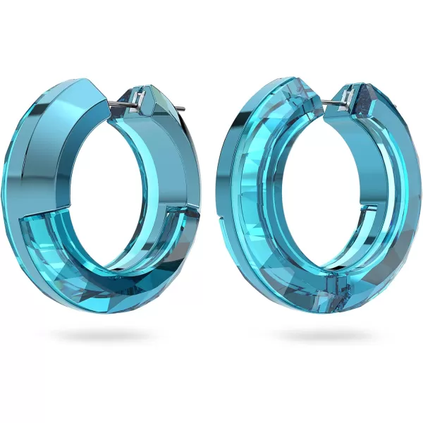 Swarovski Lucent Crystal Earring Jewelry CollectionBlue Mini Hoop Earring