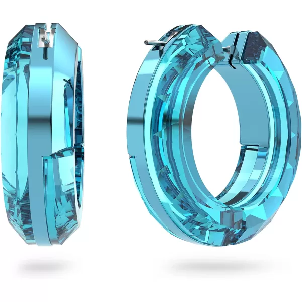 Swarovski Lucent Crystal Earring Jewelry CollectionBlue Mini Hoop Earring