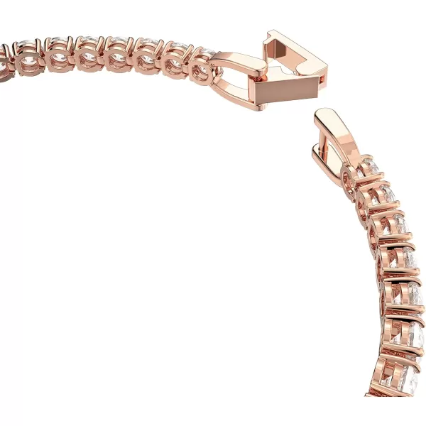 Swarovski Matrix Tennis Bracelet Collection Pink Crystals Blue Crystals Clear Crystals Round Cut Rhodium Finish Gold Tone Finish Rose Gold Tone FinishRose Gold Tone One Size