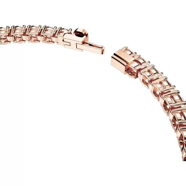 Swarovski Matrix Tennis Bracelet Collection Pink Crystals Blue Crystals Clear Crystals Round Cut Rhodium Finish Gold Tone Finish Rose Gold Tone FinishRose Gold Tone Small