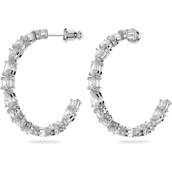 Swarovski Mesmera Crystal Bracelet CollectionSilver Tone Hoop Earrings