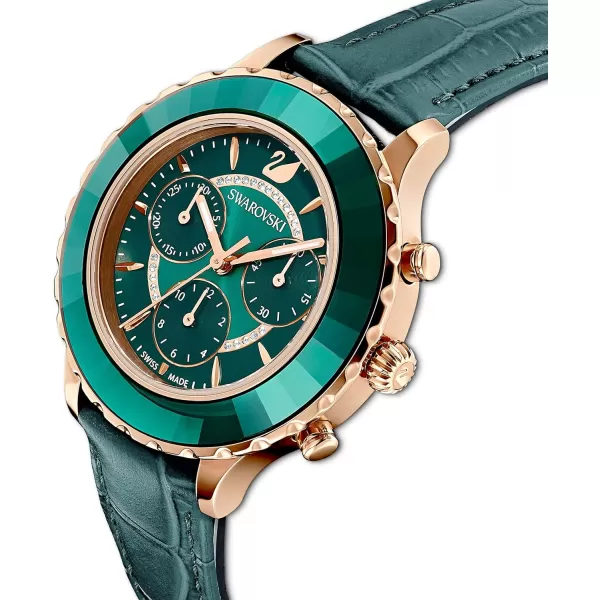 Swarovski Octea Lux Crystal Watch CollectionOctea Lux Chrono  Green