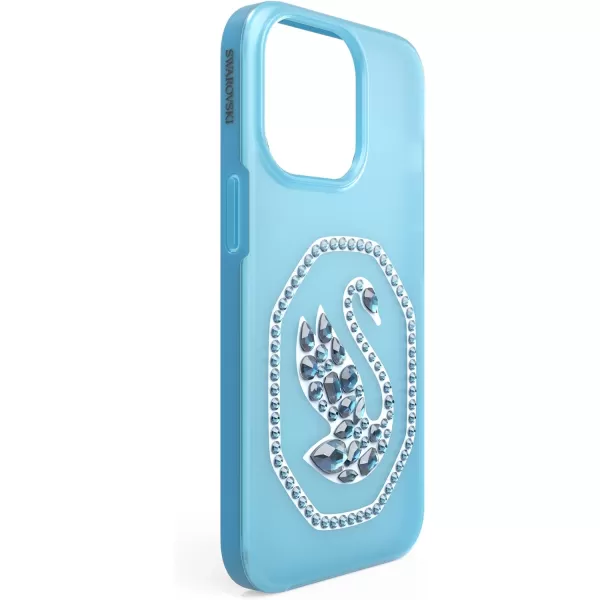 Swarovski Signum Smartphone Case for iPhone 13 Pink with Swarovski Swan Motif and Pink Swarovski Crystals Part of the Swarovski Signum CollectioniPhone 1212 Pro Blue Crystals