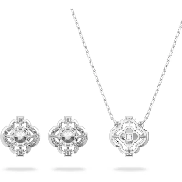 Swarovski Sparking Dance Crystal Necklace and Earring Set Jewelry CollectionClear Jewelry Set