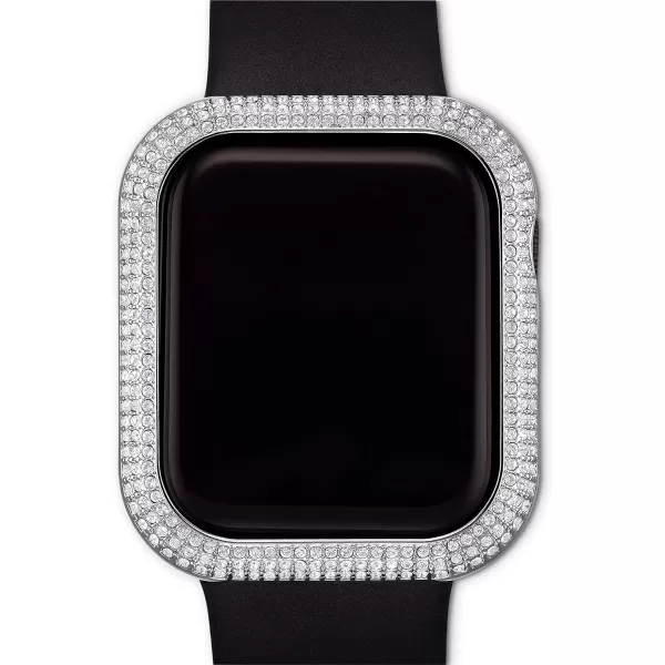 Swarovski Sparkling Case Compatible with Apple Watch Silver Tone 41 mm40 mm Silver