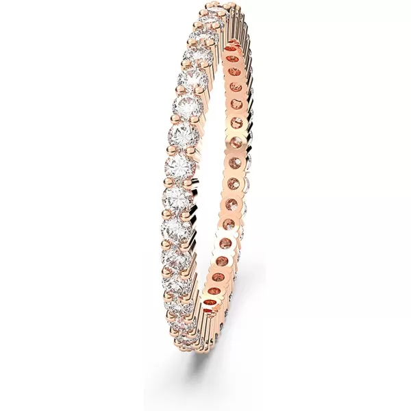 Swarovski Vittore Crystal Ring Jewelry CollectionRose Gold Tone Finish US 5 EU 50