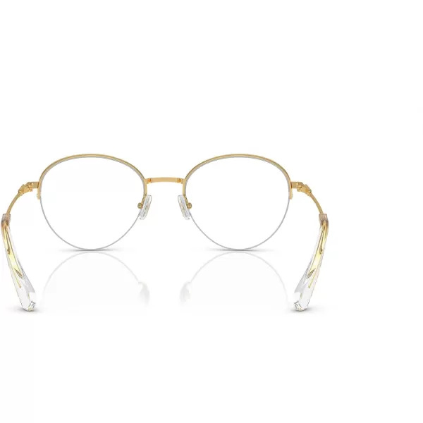 Swarovski Womens Sk1004 Round Prescription Eyewear FramesGoldDemo Lens