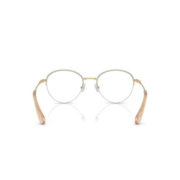 Swarovski Womens Sk1004 Round Prescription Eyewear FramesPale GoldDemo Lens