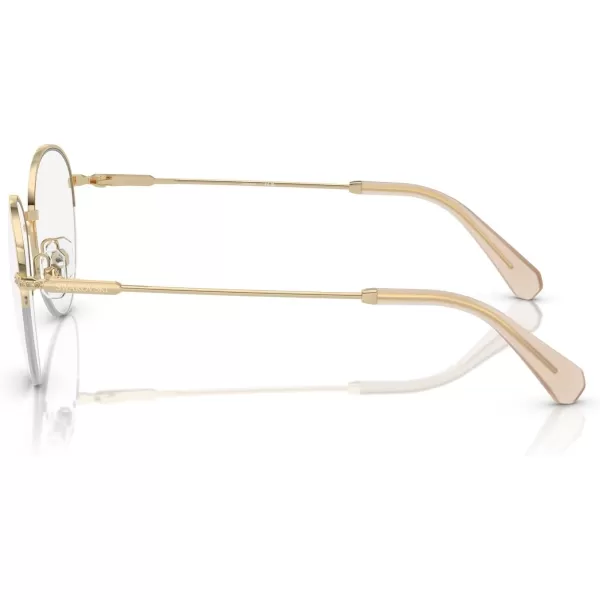 Swarovski Womens Sk1004 Round Prescription Eyewear FramesPale GoldDemo Lens