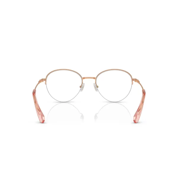 Swarovski Womens Sk1004 Round Prescription Eyewear FramesRose GoldDemo Lens