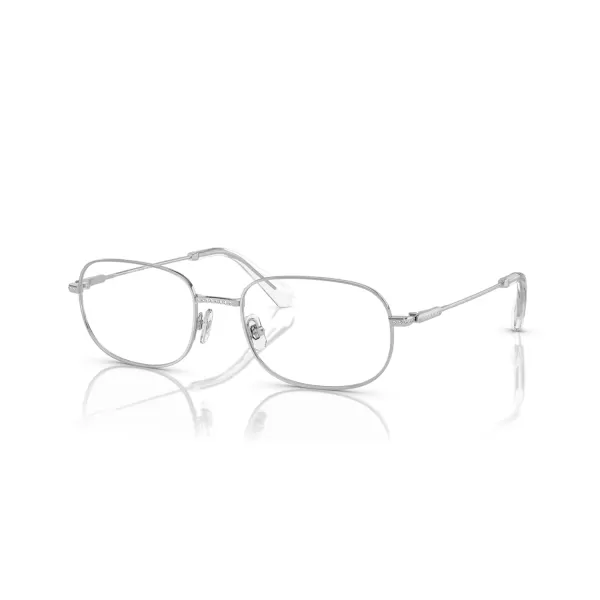 Swarovski Womens Sk1005 Rectangular Prescription Eyewear FramesSilverDemo Lens