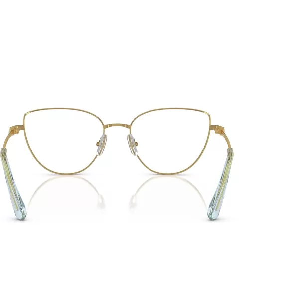 Swarovski Womens Sk1007 Cat Eye Prescription Eyewear FramesGoldBlueDemo Lens