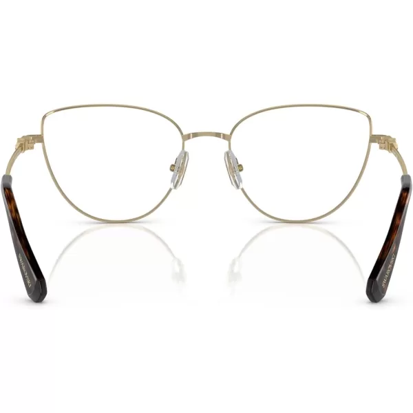 Swarovski Womens Sk1007 Cat Eye Prescription Eyewear FramesPale GoldHavanaDemo Lens