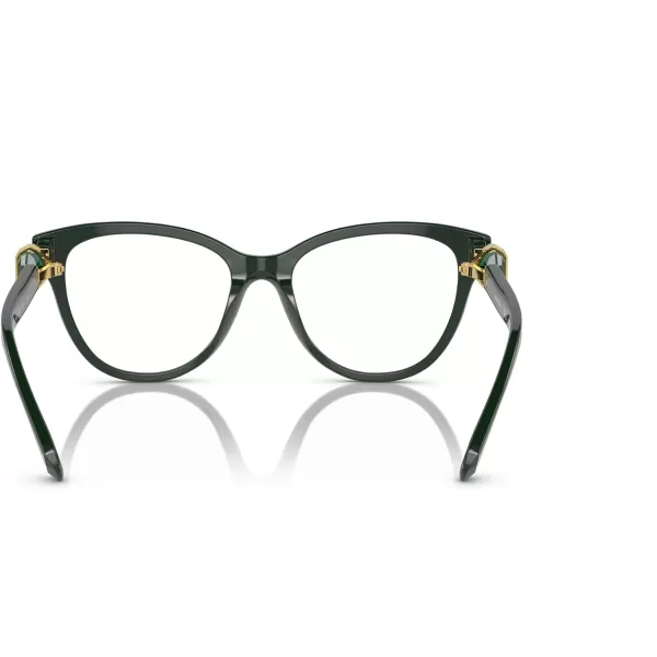 Swarovski Womens Sk2004 Round Prescription Eyewear FramesDark GreenDemo Lens