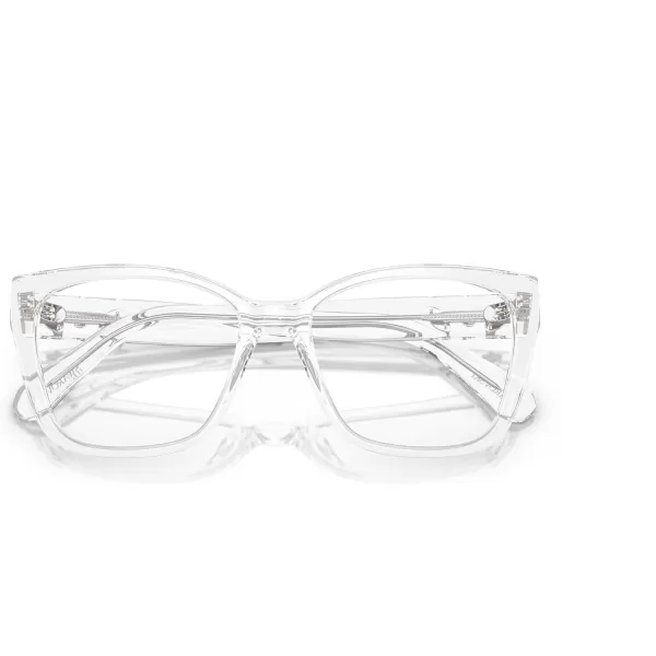 Swarovski Womens Sk2008 Square Prescription Eyewear FramesCrystalDemo Lens