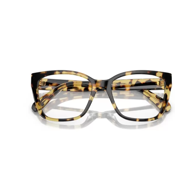 Swarovski Womens Sk2008 Square Prescription Eyewear FramesHavana ClearDemo Lens