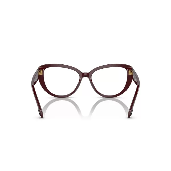 Swarovski Womens Sk2014 Cat Eye Prescription Eyewear FramesBurgundyDemo Lens