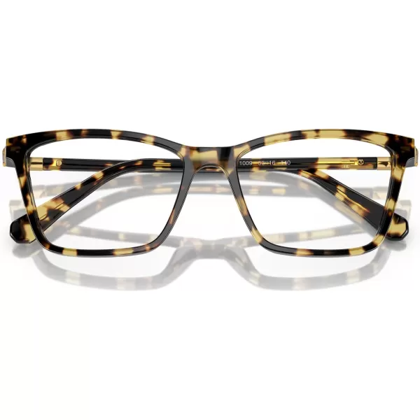 Swarovski Womens Sk2015 Rectangular Prescription Eyewear FramesCrystalDemo Lens