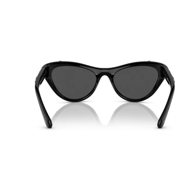 Swarovski Womens Sk6007 Cat Eye SunglassesBlackDark Grey