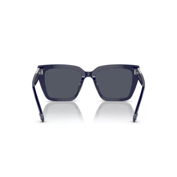 Swarovski Womens Sk6013 Square SunglassesBlueDark Grey