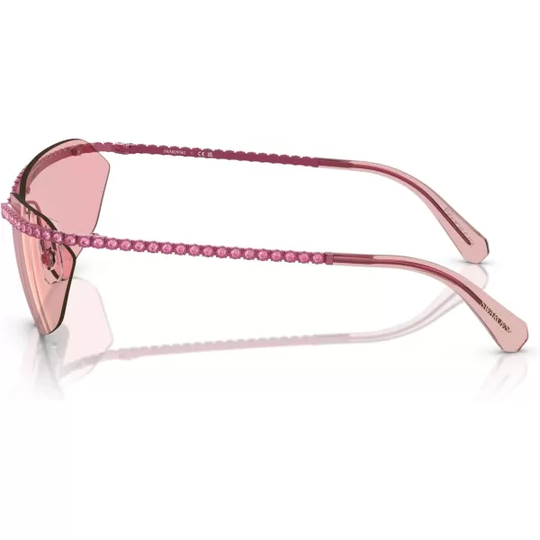 Swarovski Womens Sk7001 Rectangular SunglassesRosePink