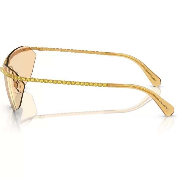 Swarovski Womens Sk7001 Rectangular SunglassesYellowYellow