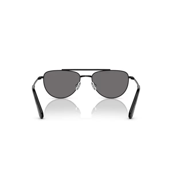 Swarovski Womens Sk7007 Square SunglassesBlackDark Grey Polarized