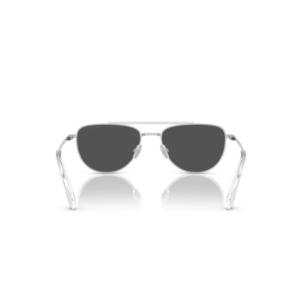 Swarovski Womens Sk7007 Square SunglassesSilverDark Grey